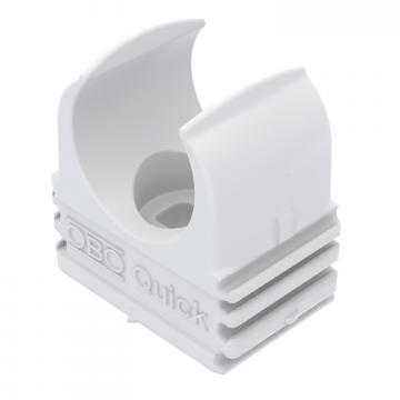 Quick-klem, vlamvertragend, helder wit