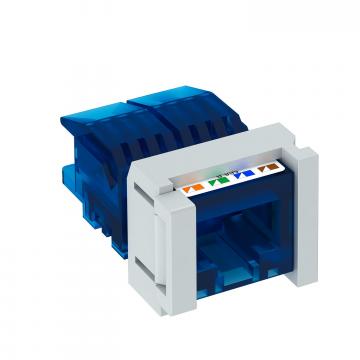 Aansluitmodule cat.6 niet afgeschermd, snap-in