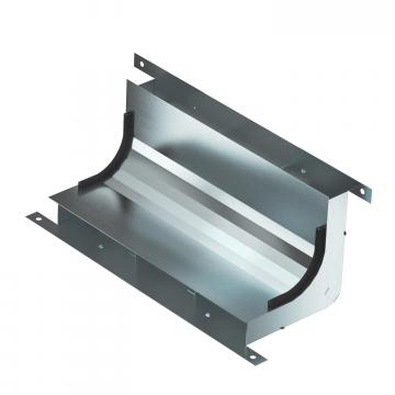 Verticale bocht, 3 compartimenten , kanaalhoogte 38 mm