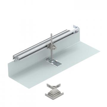 Montageset voor hoekaftakking naar rechts, hoogte 40-150 mm