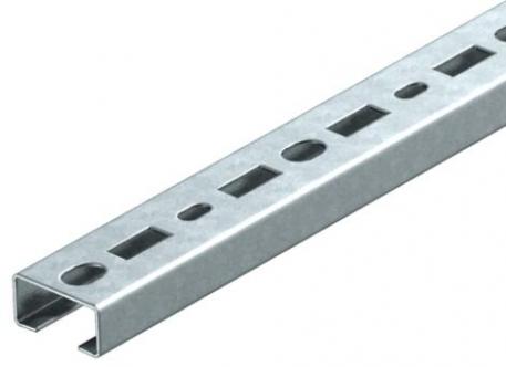 Profielrail CML3518, sleuf 17 mm, FT, geperforeerd 150 | 35 | 18 | 1,25 | Staal | thermisch verzinkt | 