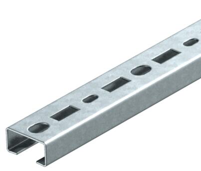 Profielrail CM3518, sleufbreedte 17 mm, FS, geperforeerd 2000 | 35 | 18 | 1,25 | Staal | bandverzinkt | 