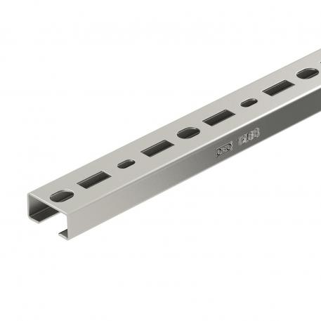 Profielrail CML3518, sleuf 17 mm, A2, geperforeerd 2000 | 35 | 18 | 1,25 | Roestvast staal 1.4301 | blank, nabehandeld | 