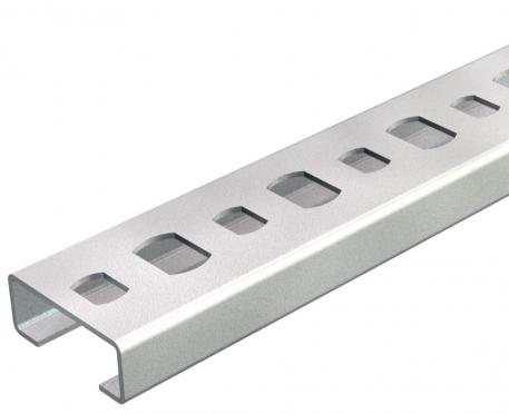 Profielrail CL2008, sleuf 11 mm, geperforeerd 2000 | 20 | 8 | 0,75 | Staal | bandverzinkt | 