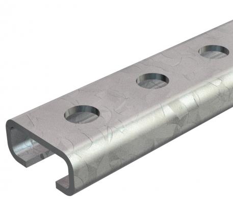 Profielrail CL2712, sleuf 12 mm, FS, geperforeerd 2000 | 27 | 12,5 | 2 | Staal | bandverzinkt | 