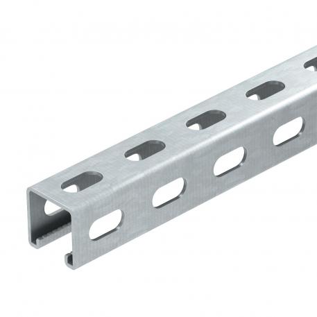 Montagerail, MS4141, sleufbreedte 22 mm, FT, zijperforatie 1000 | 41 | 41 | 2,5 | thermisch verzinkt