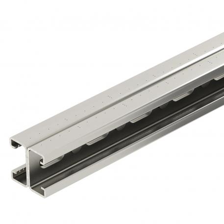 Montagerail MS4121, sleuf 22 mm, dubbel, A2, geperforeerd