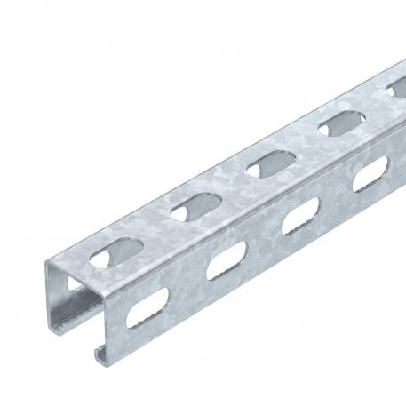 Montagerail, MS4141, sleufbreedte 22 mm, FT, zijperforatie