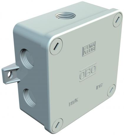 Kabeldozen B 9 K leeg, met schroefdraad 84 x 84 x 34 | 7 | IP67 | lichtgrijs; RAL 7035