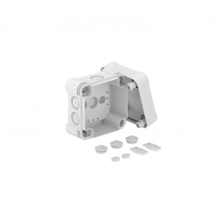 Kabeldoos X04 102x102x60 | 7 | IP67 | lichtgrijs; RAL 7035