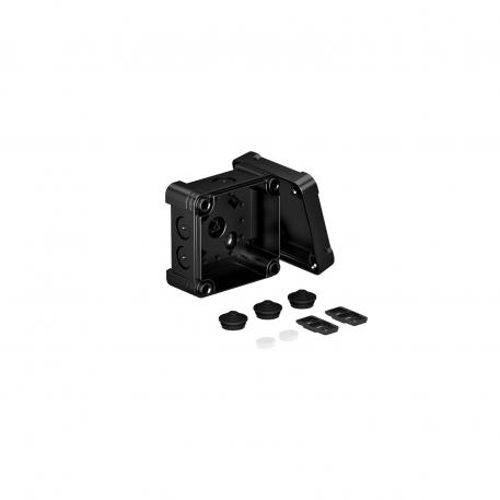 Kabeldoos X01 85x85x45 | 7 | IP67 | grafietzwart, RAL 9011