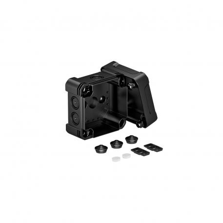 Kabeldoos X04 102x102x60 | 7 | IP67 | grafietzwart, RAL 9011