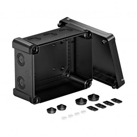 Kabeldoos X16 227x177x110 | 10 | IP67 | grafietzwart, RAL 9011