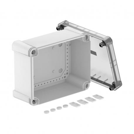 Lege behuizing X16 227x177x110 |  | IP67 | grijs / transparant