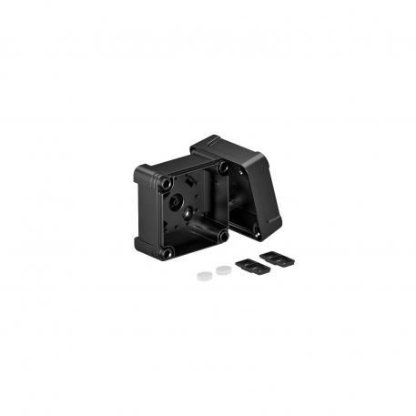 Lege kabeldoos X02 85x85x57 |  | IP67 | grafietzwart, RAL 9011