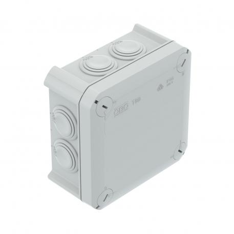 Kabeldoos T 60, kabelinvoer 100x100x48 | 7 | IP66 | lichtgrijs; RAL 7035