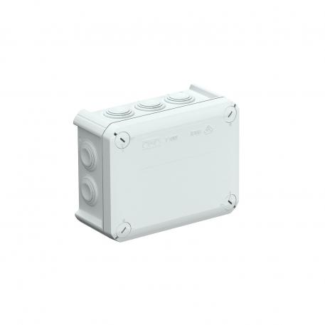 T 100 junction box, plug-in seal, EcoLine 136x102x57 | 10 | IP66 | lichtgrijs; RAL 7035
