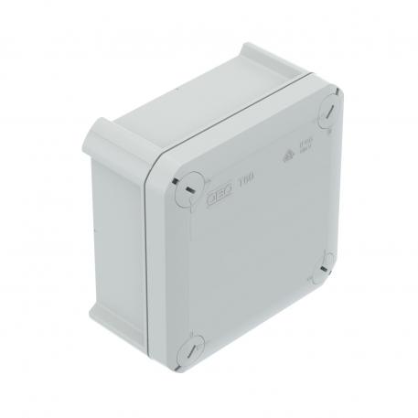 Junction box T 60, closed, EcoLine 100x100x46 |  | IP66 | lichtgrijs; RAL 7035