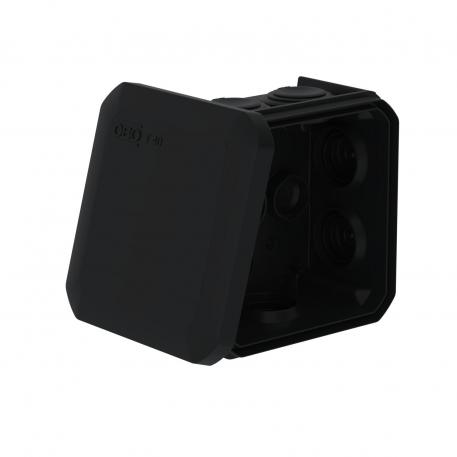 Kabeldoos T 40, kabelinvoer 77x77x46 | 7 | IP56 | grafietzwart, RAL 9011