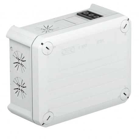 Kabeldoos T100 met Wieland-bus 2s 136x102x57 | 4 | IP20 | lichtgrijs; RAL 7035