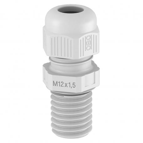 Wartel, metrische schroefdraad, lang, lichtgrijs  |  | M12 x 1,5 | nee | lichtgrijs; RAL 7035