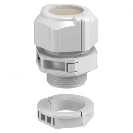 Deelbare wartel, dichtingsinzetstuk gesloten  |  | M32 x 1,5 | nee | Lichtgrijs