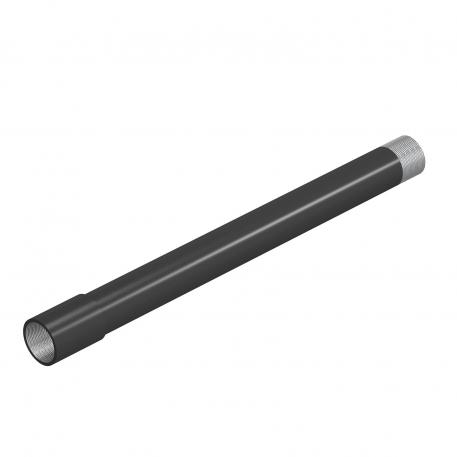 Stalen buis met zwarte poedercoating, met schroefdraad 25 | 3000 | 1,5 | M25x1,5
