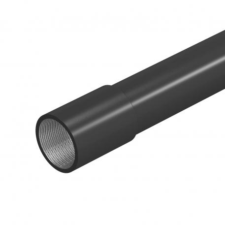 Stalen buis met zwarte poedercoating, met schroefdraad 50 | 3000 | 1,5 | M50x1,5