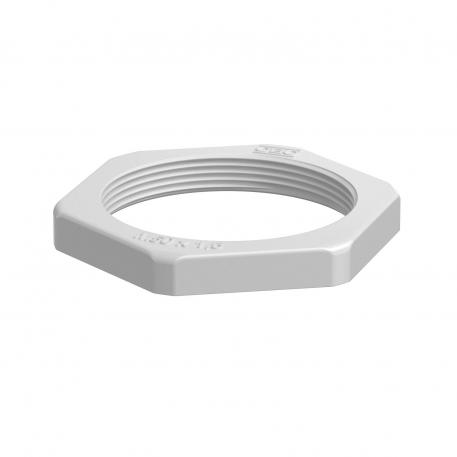 Tegenmoer, metrische schroefdraad, lichtgrijs M50_x_1,5 | 60