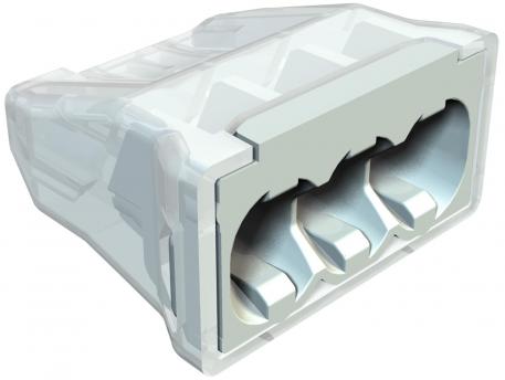 Steekklem, 3-polig 3 | 0,5 | 2,5 | 450 | lichtgrijs; RAL 7035