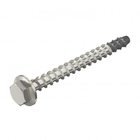 Zeskantanker MMS-plus SS 12x120, met aangedrukte sluitring, van roestvast staal A4 120 | 12x120 | 10 | 22 | 15 | zeskant (hexagonaal)