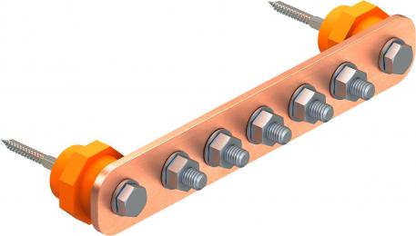 Potentiaalvereffeningsrail BigBar voor de industrie 538,5 | 40 | 5 | 14 | 