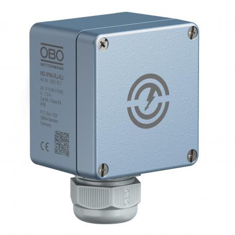 Overspanningsbeveiliging voor hogesnelheidsnetwerken tot 1 GBit (klasse EA/CAT6) 8 | Fijnbeveiliging, 8 aders + afscherming |  | 58 | RJ45 8(8)