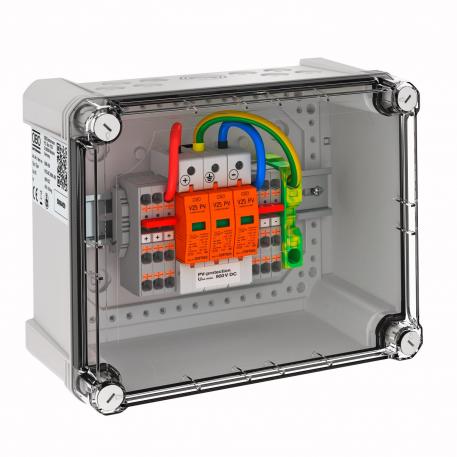 Generatoraansluitdoos type 1 + 2 voor 4 strings IP67