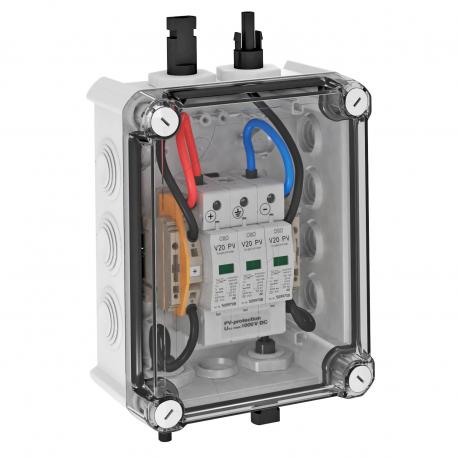 Generatoraansluitdoos type 2 met MC4-stekker voor 1 x 1 string IP66