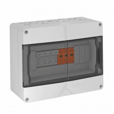 Generatoraansluitdoos type 1 + 2 met 4 zekeringhouders, voor 4 x 1 string IP65