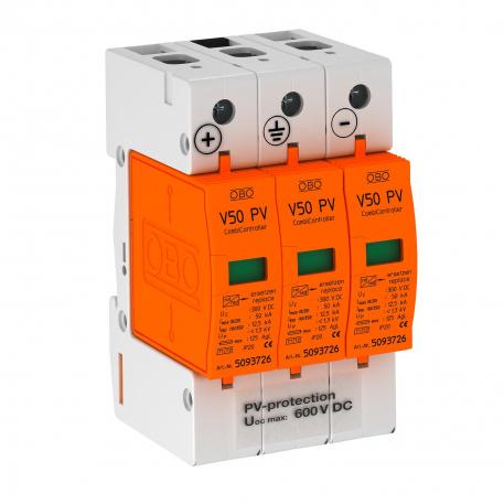 PV Combi-afleider V50, 600 V DC 3 | IP20