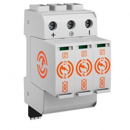 PV surge arrester 1,500 V with remote signalling 

 3 | IP20