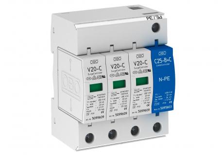 Overspanningsafleider 3-polig + NPE 280 V 3+N/PE | 280 | IP20
