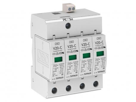 Overspanningsafleider met extern signaal 280 V