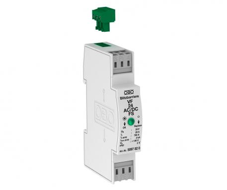 MSR-beveiliging voor 2-polige voeding met potentiaalvrij contact 24 V AC/DC 2 | 34 | 46 | IP20