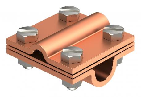 Kruisverbinder met tussenplaat voor Rd 8-10 x Rd 16 Cu Rd 8-10 x 16 | 