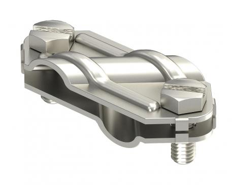 Kruisverbinder voor ronde en platte geleider RVS Rd 8-10/FL30 | 