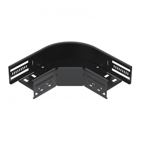 90° bend 60, black 100 | Staal | PES135 - Polyester | diepzwart; RAL 9005