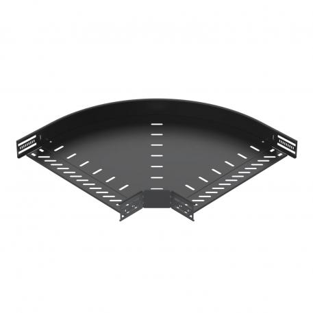 90° bend 60, black 400 | Staal | PES135 - Polyester | diepzwart; RAL 9005