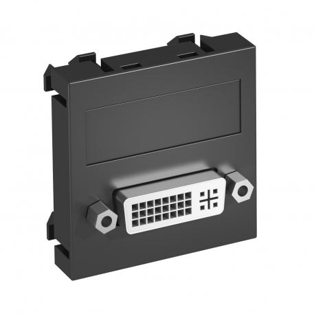 DVI-D aansluiting, 1 module, rechte uitlaat, met schroefverbinding