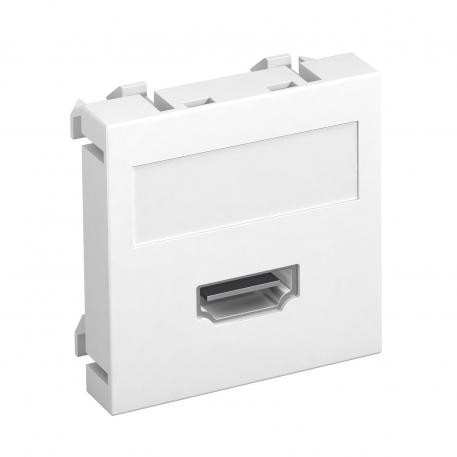 HDMI aansluiting, 1 module, rchte uitlaat, met schroefverbinding