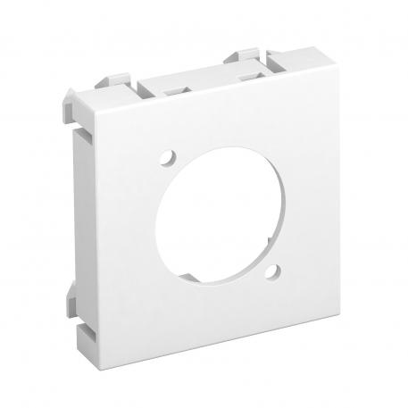 Multimediadrager voor SLR-steekverbinding, 1 module, rechte uitgang, zuiver wit