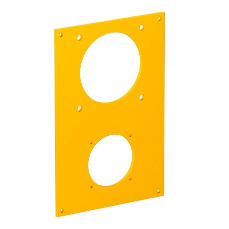 Afdekplaat VHF, voor 1 x contactdoos type ASD en 1 x CEE-insteekklem 