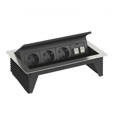 Deskbox DBK, 3 contactdozen, 2x RJ45 cat. 6 